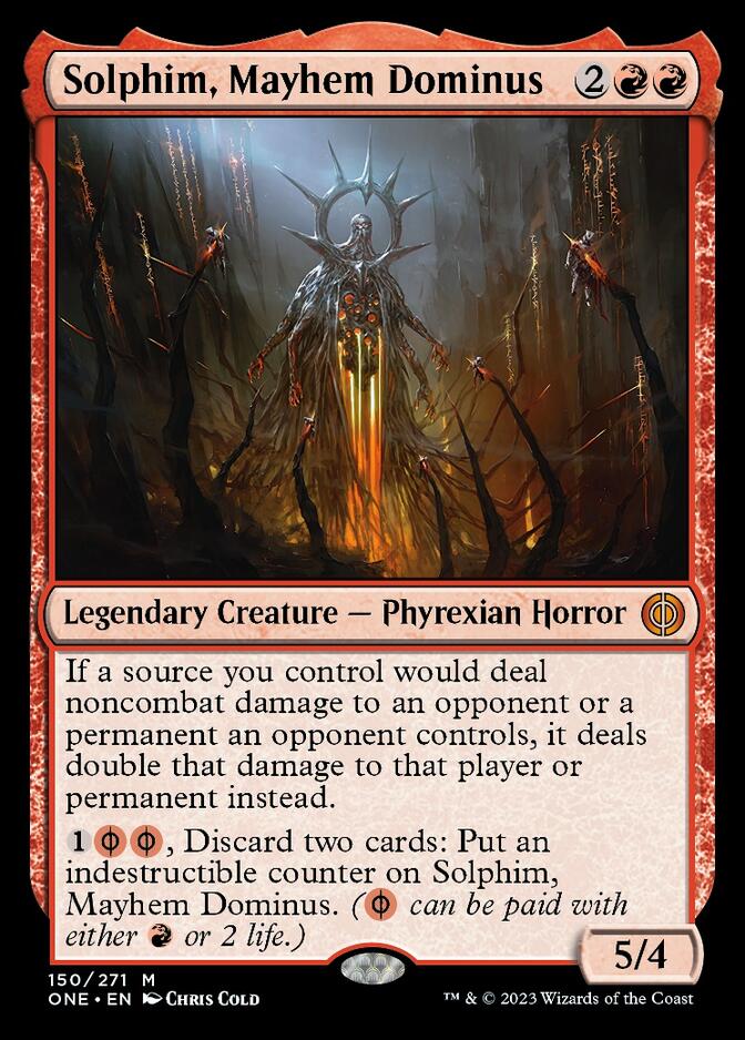 Solphim, Mayhem Dominus [Phyrexia: All Will Be One] - Evolution TCG