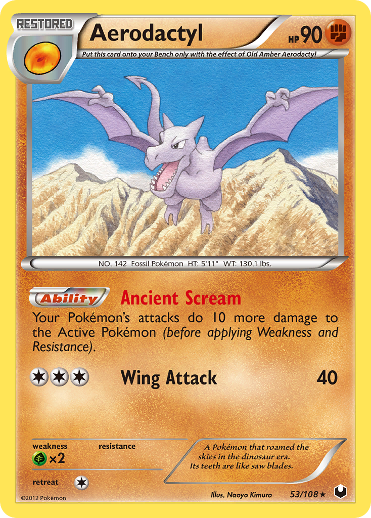 Aerodactyl (53/108) [Black & White: Dark Explorers] - Evolution TCG
