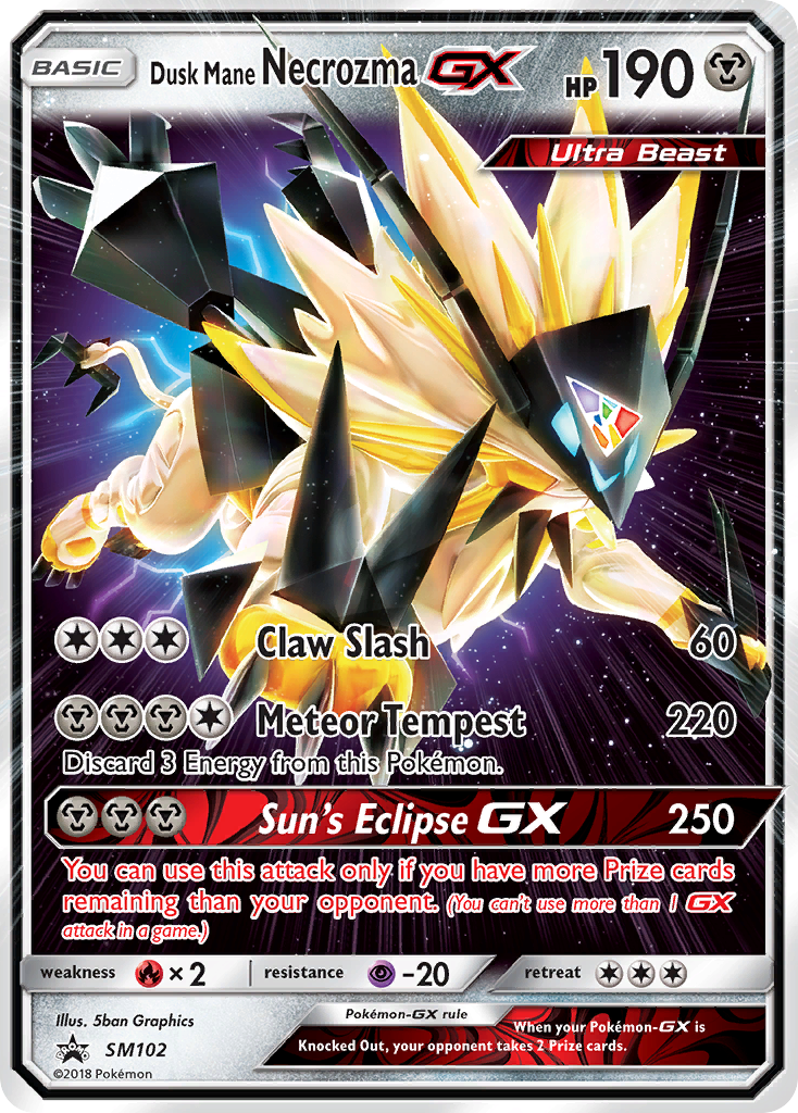 Dusk Mane Necrozma GX (SM102) [Sun & Moon: Black Star Promos]