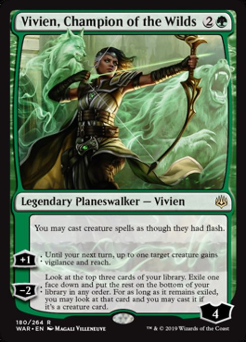 Vivien, Champion of the Wilds [War of the Spark] - Evolution TCG