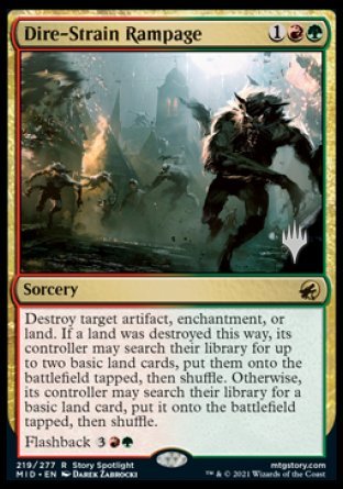 Dire-Strain Rampage (Promo Pack) [Innistrad: Midnight Hunt Promos] - Evolution TCG