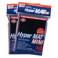 Pack of 60 KMC Mini Hyper Mat Sleeves - Black - Evolution TCG