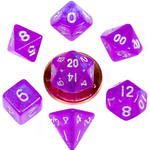 7-Die Set 10mm Stardust Purple - Evolution TCG