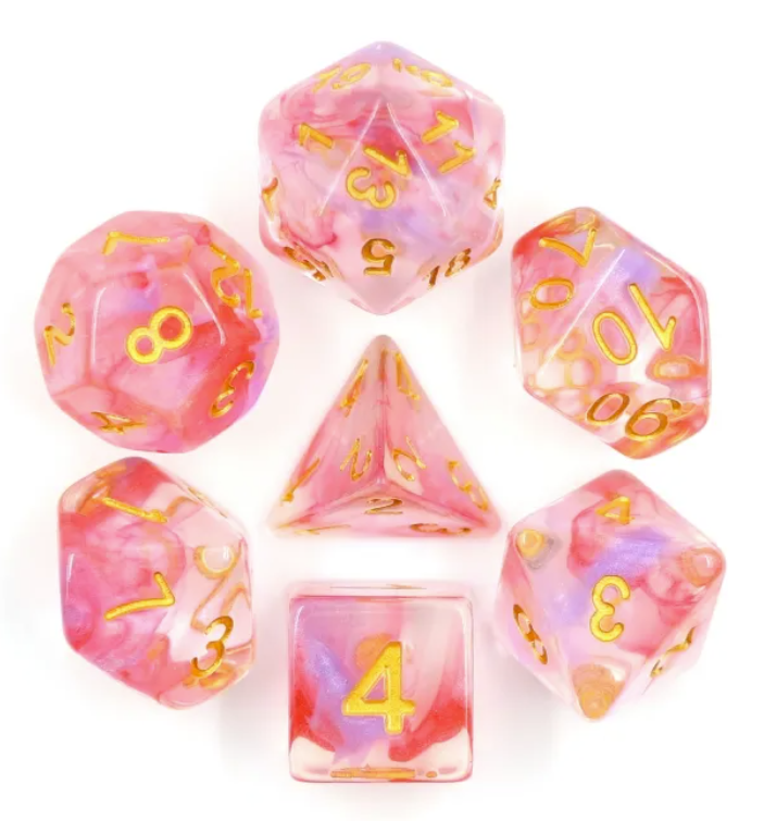 A&H Dice: Clematis Edda - Poly 7 Die Set - Evolution TCG