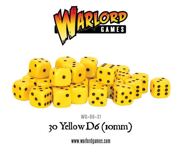 30 Yellow 10mm D6 Dice Set - Evolution TCG