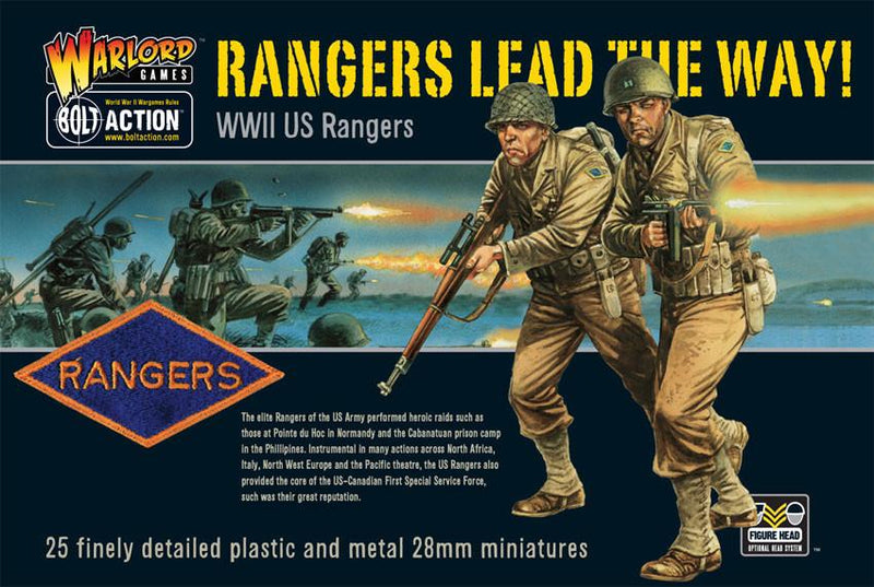 Bolt Action WWII Rangers lead the way! US Rangers plastic boxed set - Evolution TCG