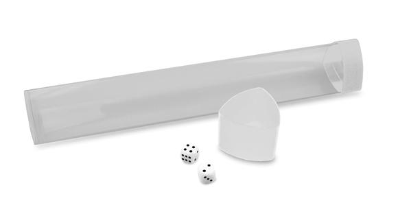 Playmat Tube with Dice Cap - White - Evolution TCG